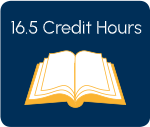 16.5 credit hours (2.5 hours online, 14 hours live)
